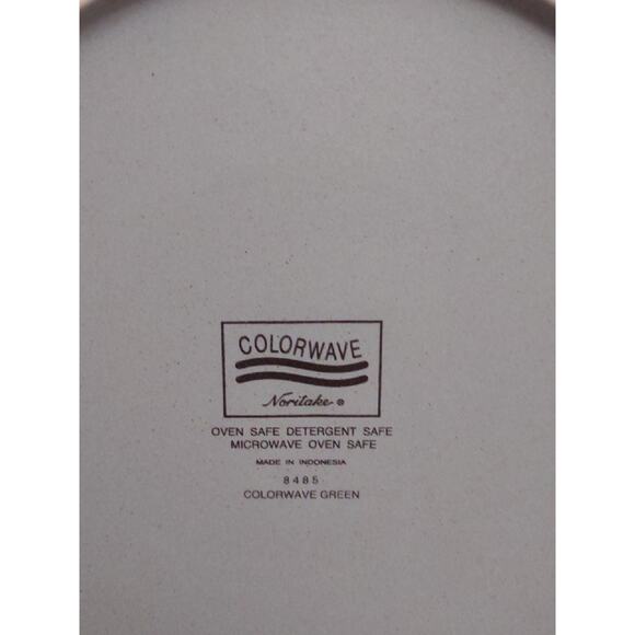 Noritake Colorwave Green 8485 12" stoneware serving chop plate platter - Picture 3 of 3